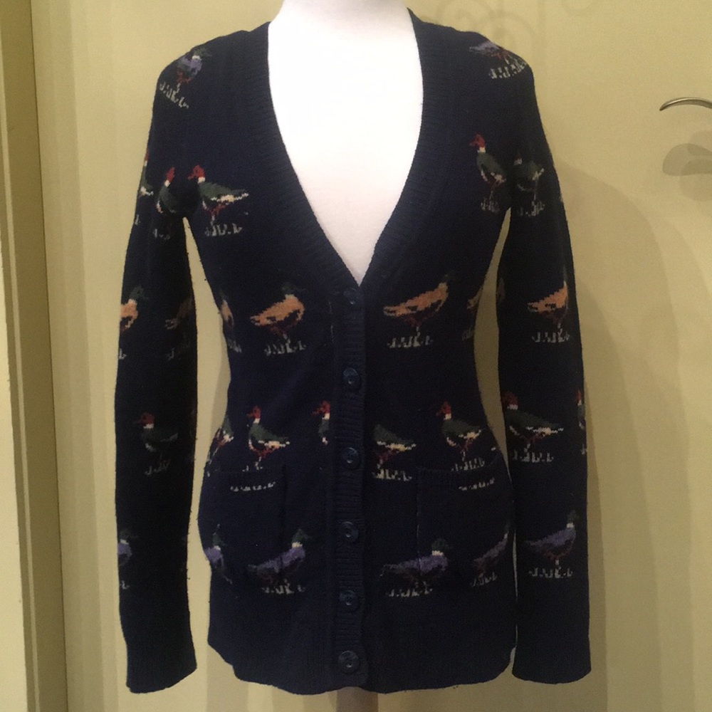 Anthropologie duck cardigan 🦆